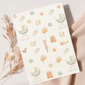 Moderne Arch Watercolor Einfache Kleidung Kinderdu Einladung