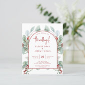 Moderne Arch Wedding Einladung (Stehend Vorderseite)