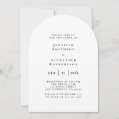 Moderne Arch Wedding Einladung (Vorderseite)