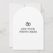 Moderne Arch Wedding Einladung (Rückseite)