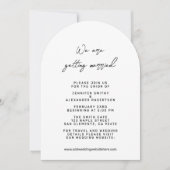 Moderne Arch Wedding Einladung (Vorderseite)