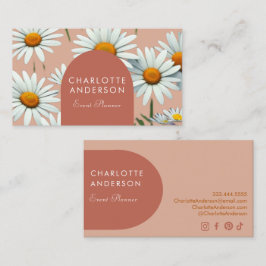 Moderne Arche Floral Visitenkarte