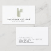 MODERNE ARCHITEKTKONSTRUKTIONSLOGO-Visitenkarte Visitenkarte (Vorne/Hinten)