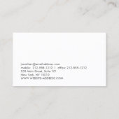 MODERNE ARCHITEKTKONSTRUKTIONSLOGO-Visitenkarte Visitenkarte (Rückseite)