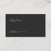 Moderne architektonische 3D-Blöcke Schwarz und Bei Visitenkarte (Rückseite)