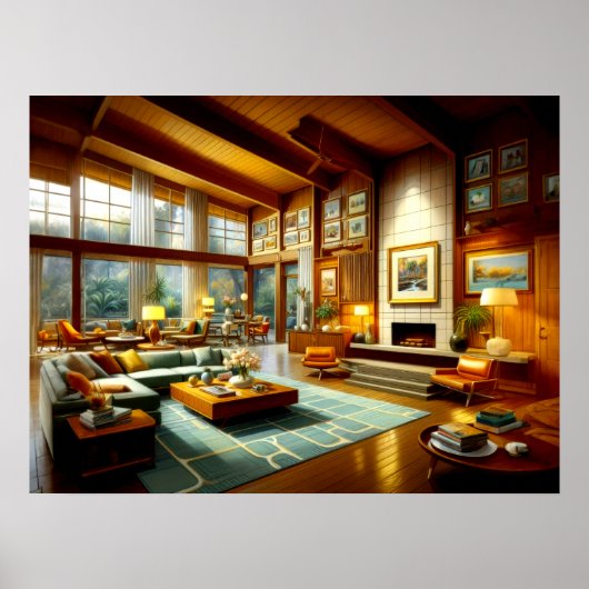 Moderne Architektur des Mittelalters II Poster (Vorne)