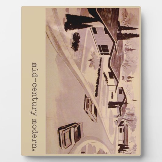 Moderne Architektur des Mitteljahrhunderts Fotoplatte (Vorderseite)