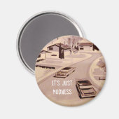 Moderne Architektur des MittelJahrhunderts Magnet (Vorderseite/Rückseite)