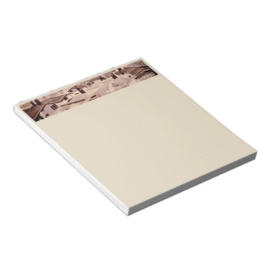 Moderne Architektur des Mitteljahrhunderts Notizblock (angewinkelt)