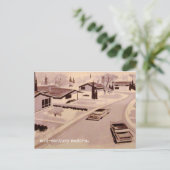 Moderne Architektur des Mitteljahrhunderts Postkarte (Stehend Vorderseite)