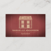 Moderne Architektur des Weinbaugebietes Rotes Holz Visitenkarte (Vorderseite)