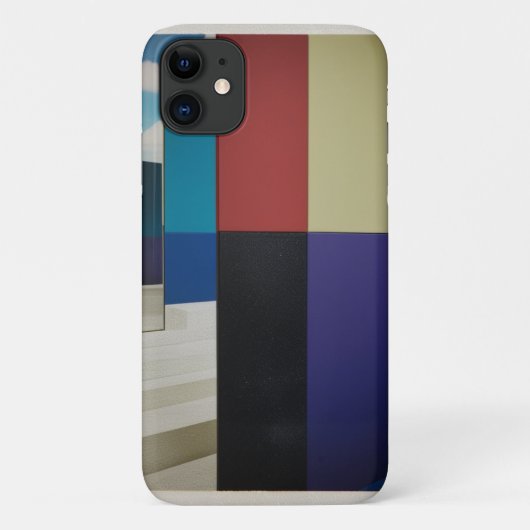 Moderne Architektur-Farbbblock-Abstraktion Apple Case-Mate iPhone Hülle (Rückseite)