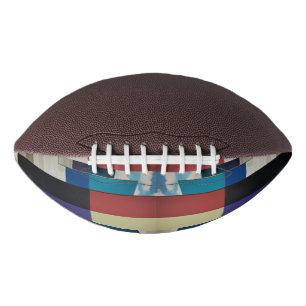 Moderne Architektur-Farblock-Abstraktkunst-Fußball Football