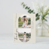 Moderne Architektur Foto Abschlussfeier Danke Postkarte (Stehend Vorderseite)