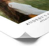 Moderne Architektur-Foto-Abschlussfeier-Willkommen Poster (Ecke)