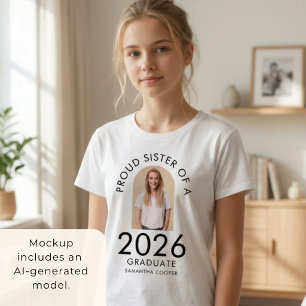 Moderne Architektur Foto Stolz Schwester des 2026  T-Shirt