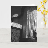 Moderne Architektur-Gruß-Karte Karte (Gelbe Blume)