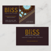 Moderne Architektur Stilvoll mit Foto-Vorlage Busi Visitenkarte (Vorne/Hinten)