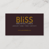 Moderne Architektur Stilvoll mit Foto-Vorlage Busi Visitenkarte (Rückseite)