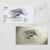 Moderne Architektur Visitenkarte (Vorne/Hinten)