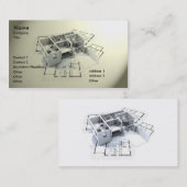 Moderne Architektur Visitenkarte (Vorne/Hinten)