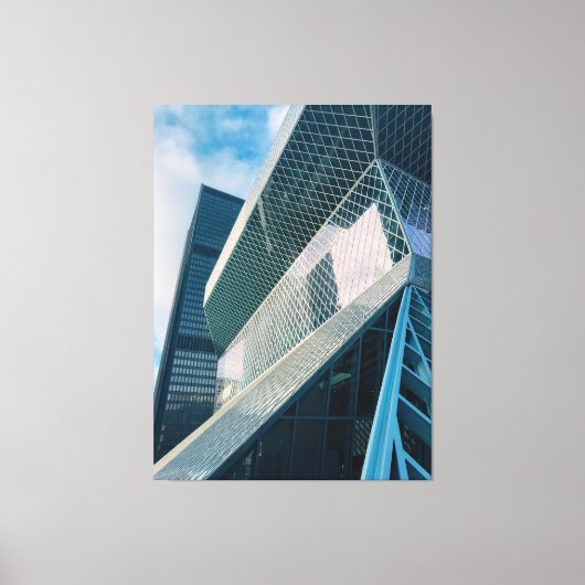 Moderne Architektur von Seattle Leinwanddruck (Vorderseite)