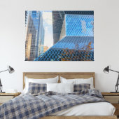 Moderne Architektur von Seattle Leinwanddruck (Insitu (Schlafzimmer))