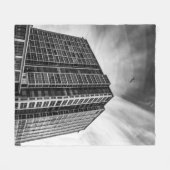 Moderne Architekturdecke | Stadt-Design-Set Fleecedecke (Vorderseite (Horizontal))