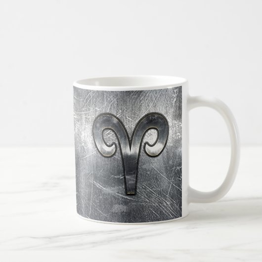 Moderne Aries Zodiac Signing Grunge Not Style Kaffeetasse (Rechts)