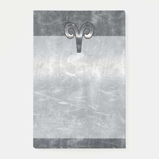 Moderne Aries Zodiac Signing Grunge Not Style Post-it Klebezettel (Vorderseite)