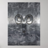 Moderne Aries Zodiac Signing Grunge Not Style Poster (Vorne)