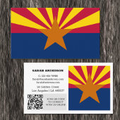 Moderne Arizona Business Card, Arizona Flag / USA Visitenkarte