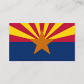 Moderne Arizona Business Card, Arizona Flag / USA Visitenkarte (Vorderseite)