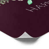 Moderne Arkaflippe Blumenfamilien Weihnachten 3 Fo Poster (Ecke)