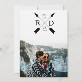 Moderne Arrow | SAVE THE DATE | Hochzeit von Fotos