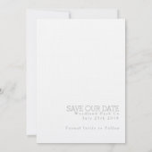 Moderne Arrow | SAVE THE DATE | Hochzeit von Fotos (Rückseite)
