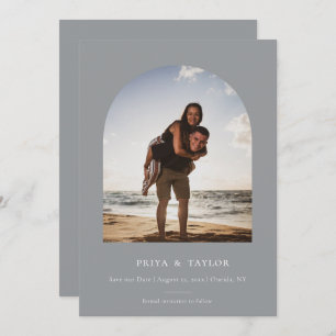 Moderne Arschrahmen Save the Date Fotokarte