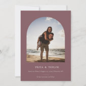 Moderne Arschrahmen Save the Date Fotokarte (Vorderseite)