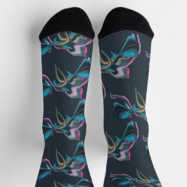 Moderne Art Abstract Design Mixed Media Socken