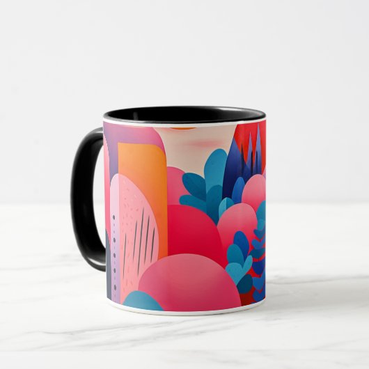Moderne Art Classic Tasse, 11 oder 15 oz Tasse (Vorderseite Links)
