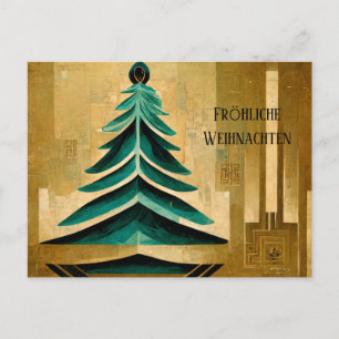 Moderne Art Deco Fröhliche Weihnachten Karte