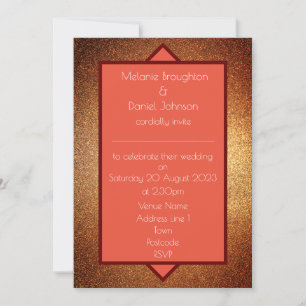 Moderne Art Deco Gatsby Glittery Hochzeitsfeier Ei