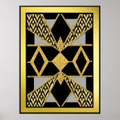 Moderne Art Deco Geometrie Poster (Vorne)