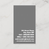 Moderne Art Deco Pfeile Visitenkarte (Rückseite)