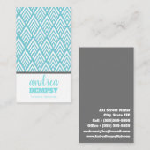 Moderne Art Deco Pfeile Visitenkarte (Vorne/Hinten)