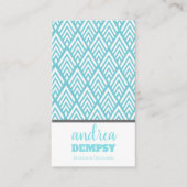 Moderne Art Deco Pfeile Visitenkarte (Vorderseite)