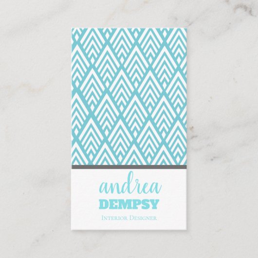 Moderne Art Deco Pfeile Visitenkarte (Vorderseite)