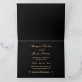 Moderne Art Deco Save the Date Einladung (Innenseite)