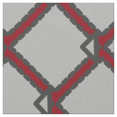 Moderne Art Deco Schwarz, Grau und Rot Stoffe (Nahaufnahme)