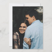 Moderne Art Deco Typografie Earth Tone Foto Save The Date (Rückseite)